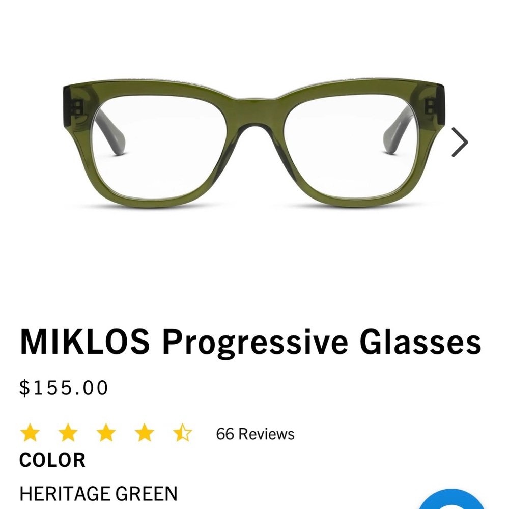 Caddis Unisex Miklos 1.50 PROGRESSIVE Readers. NWOT
